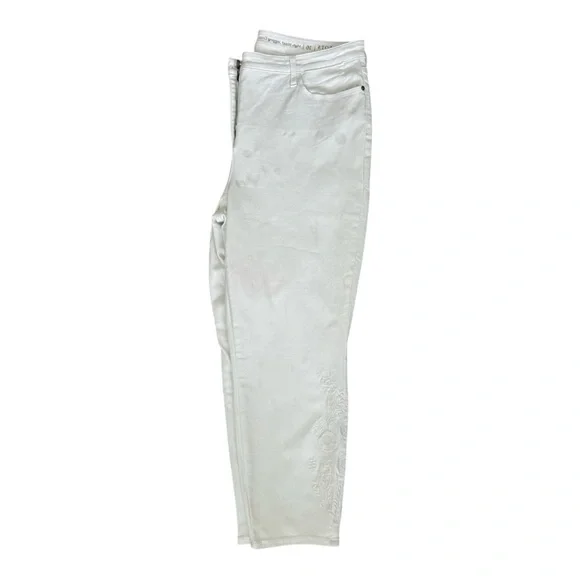 Talbots High-Waist Jegging Crop Jeans with Embroidery Sz16 - Picture 3 of 5